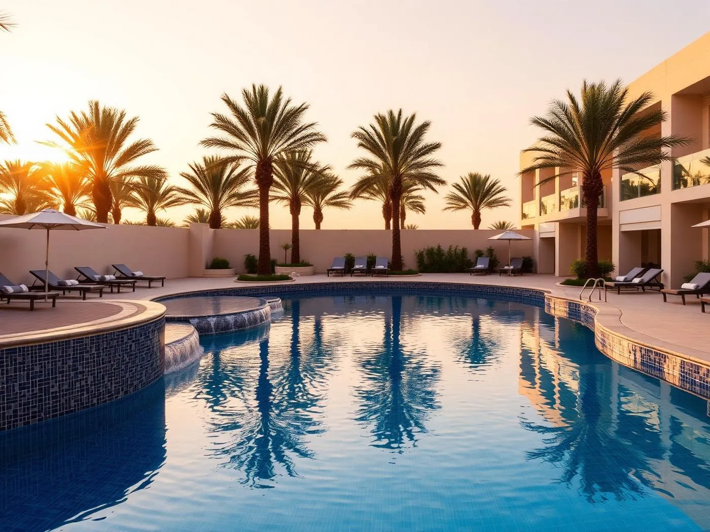 The 38-metre leisure pool at the heart of the community.