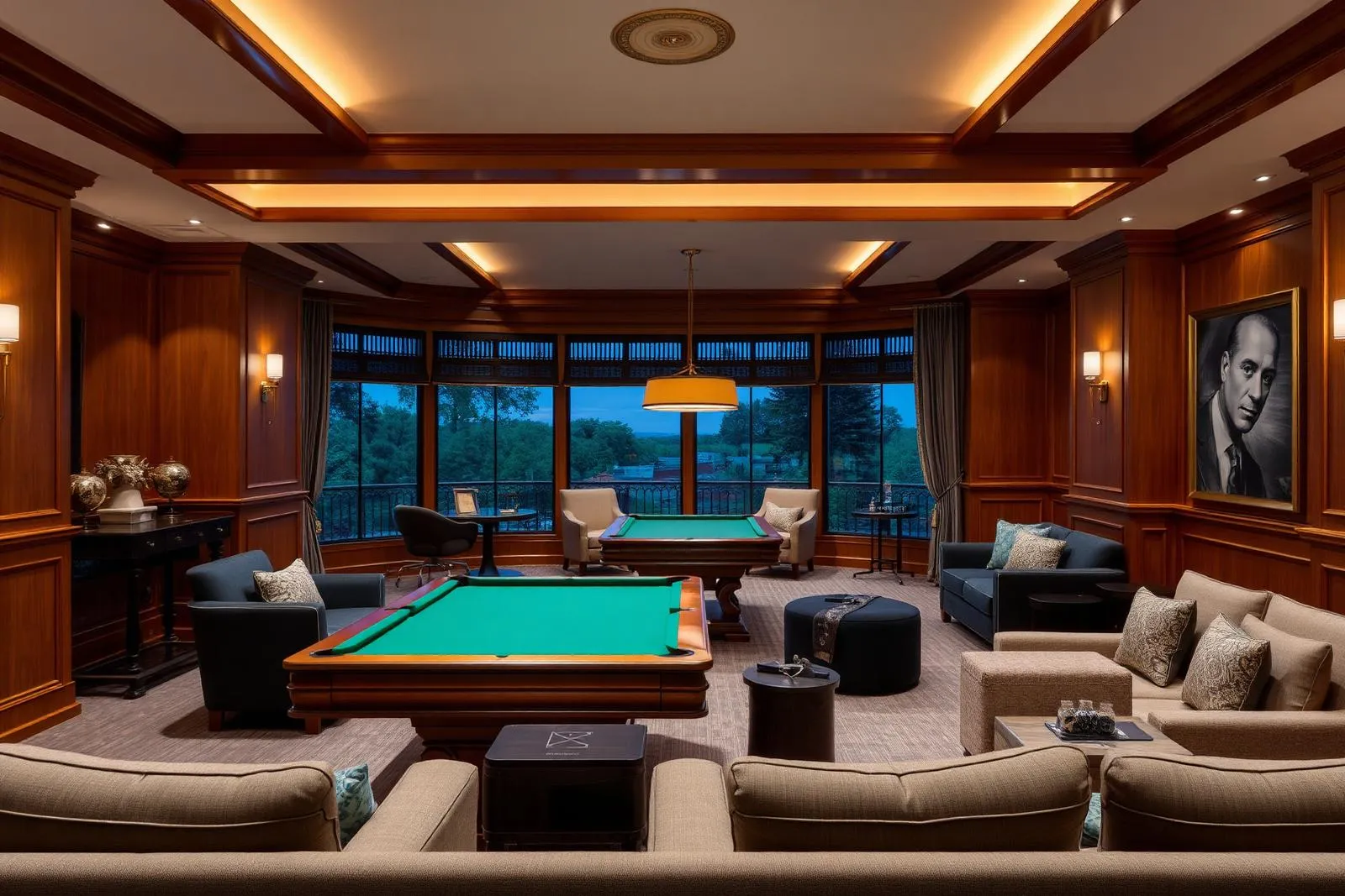 The clubhouse — a destination for leisure, games and slow evenings.